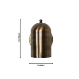 Dimension diagram of the Hudson Dome Wall Sconce showing 6.7-inch height and 4-inch width with overall measurements.