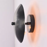 Front view of the Hudson Modern Dome Wall Sconce featuring a smooth handcrafted dome metal shade with a minimalist circular silhouette.