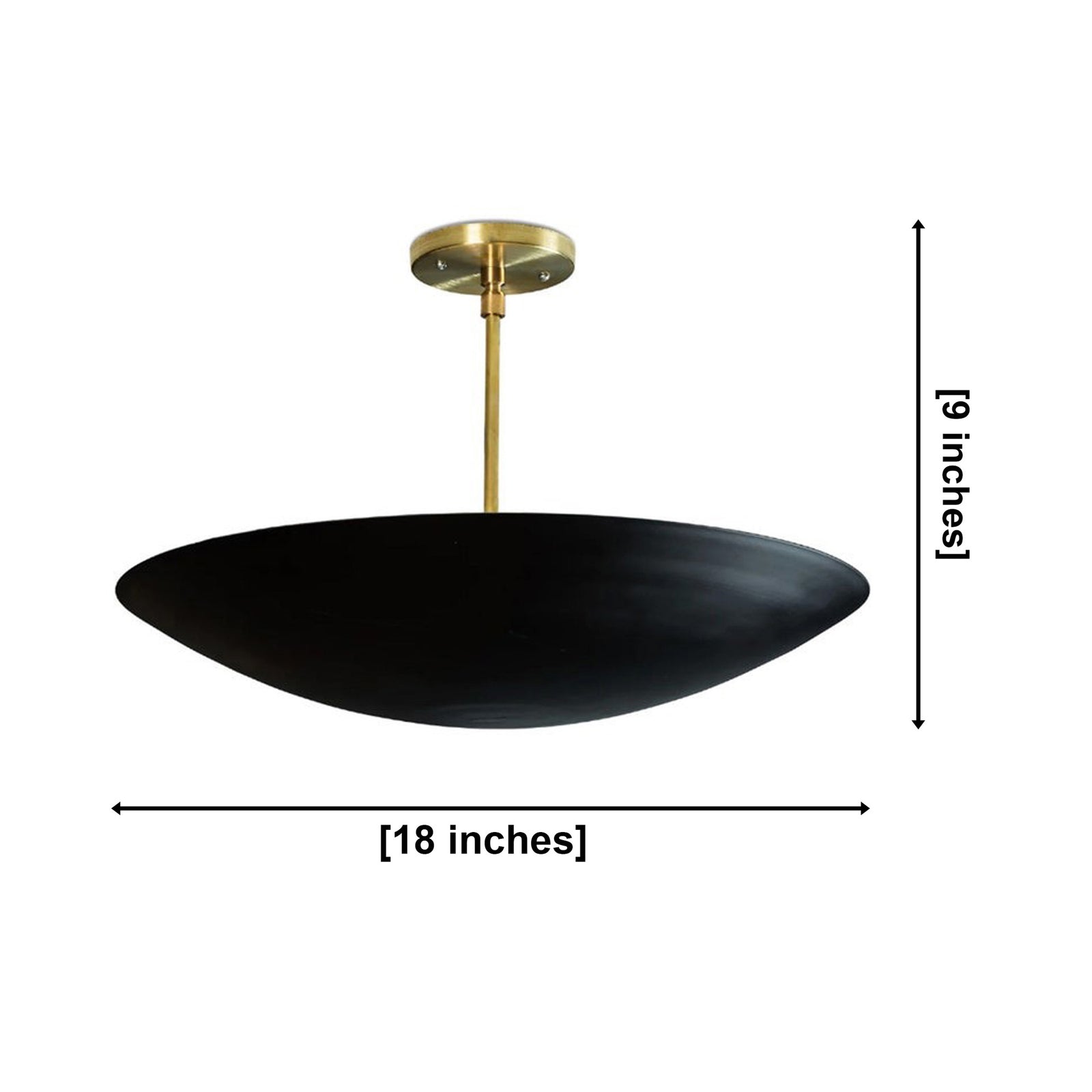 Size guide for Madrid Sculptural Bowl Chandelier – 5 Light – 18 Inch – Model 62068