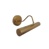 Milan classic brass picture light with adjustable tubular shade perspective view – Model 32747