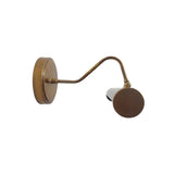 Milan wall mounted picture light showing curved arm and tubular shade side view – Model 32747