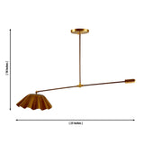 Milan counterbalance pendant dimensions showing 25-inch width and 18-inch overall height.
