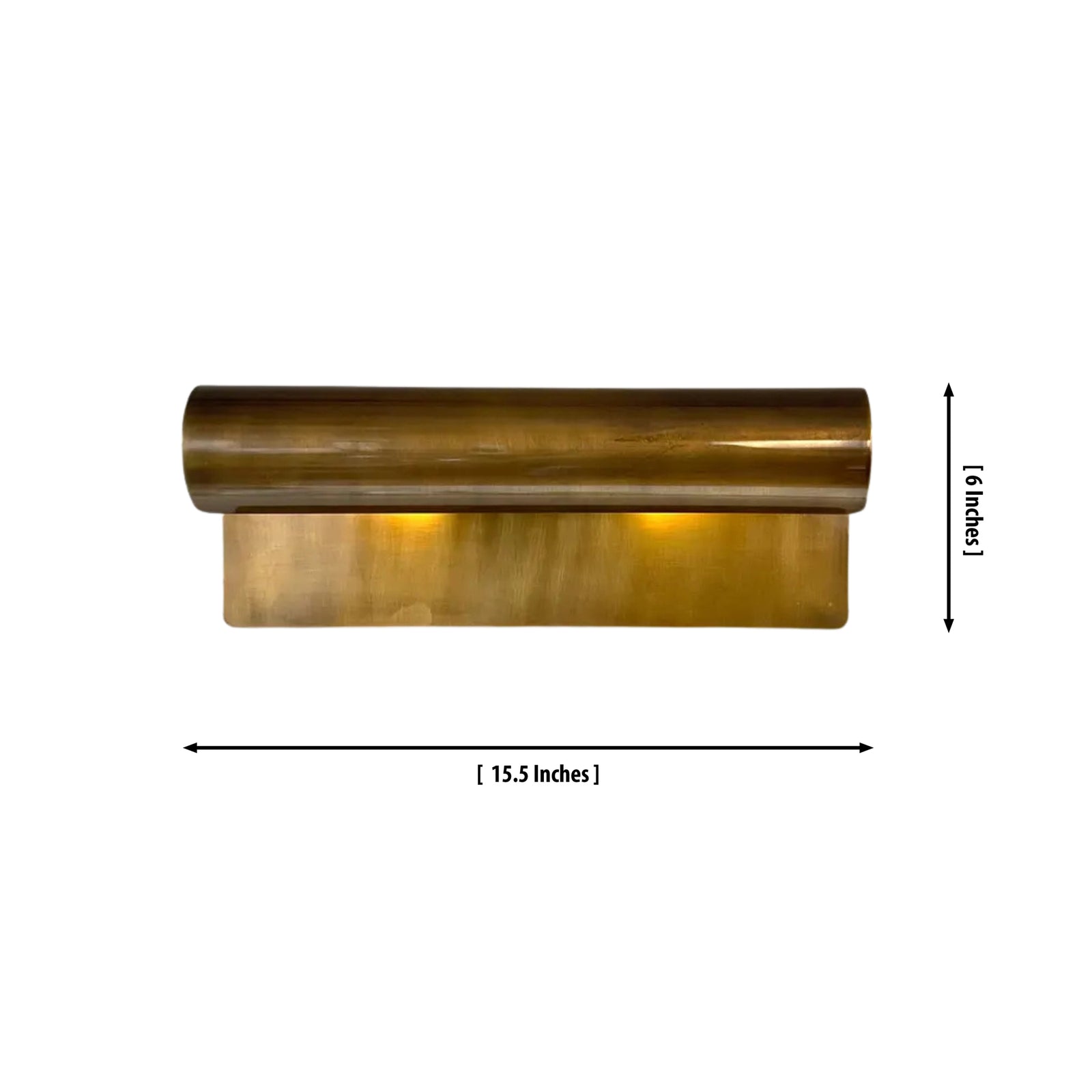 Size guide for Milan Modern Picture Light – 1 Light – 15.5 Inch – Model 32712