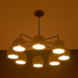 Stylish dual-ring crystal chandelier with a contemporary design, perfect for dining rooms or entryways. Features sleek metal framing and sparkling glass accents for a luxurious touch