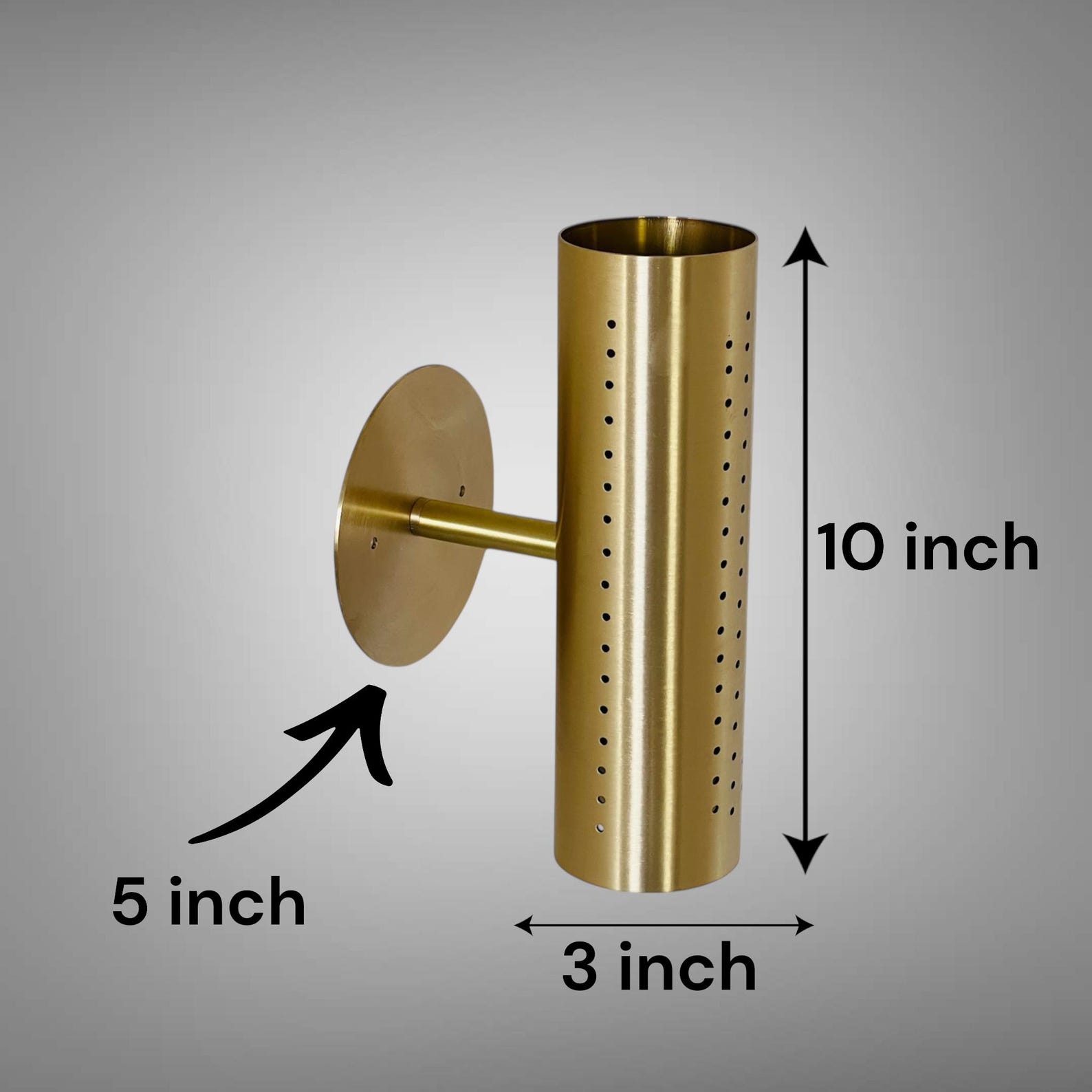 Size guide for Florence Spire - Uplifting Wall Sconce - 62686