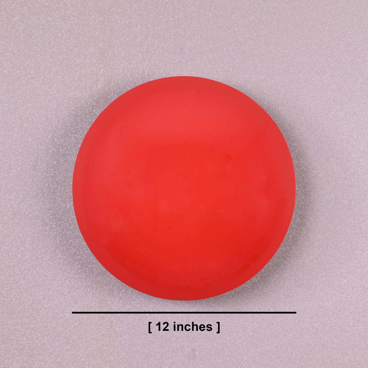 Red circular wall light, 12-inch diameter, modern handcrafted brass wall sconce