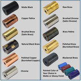 Modern Industrial Brass Chandelier – Customizable Ceiling Light Fixture Handmade | Adjustable Finish | 33"x28" - 32376