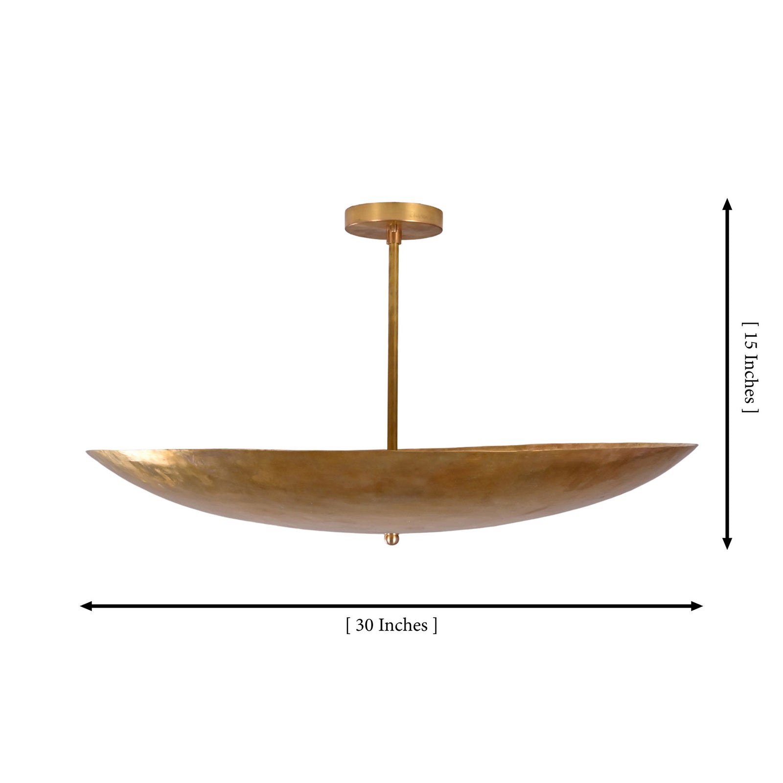 Size guide for Siena Single Disc Chandelier Mid Century Modern Ceiling Light - Model 32405