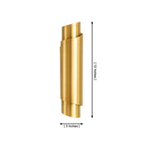 Sloane sculptural wall sconce dimensions showing 12 inch height and 3 inch width – Model 32758