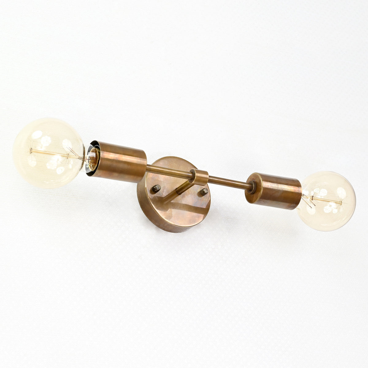 Industrial Mid-Century Brass Wall Sconce Style | Customizable Minimal Light Fixture Design - 32541