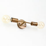 Industrial Mid-Century Brass Wall Sconce Style | Customizable Minimal Light Fixture Design - 32541