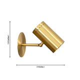 Dimension drawing of the Verona Adjustable Cylinder Wall Sconce showing 9-inch projection and 5.5-inch overall height.