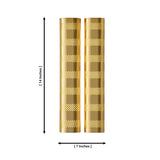 Verona double cylinder wall sconce dimensions showing 14 inch height and 7 inch overall width