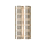 Verona perforated double cylinder wall sconce in polished brass finish with decorative horizontal perforated bands