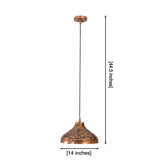 Artistic copper pendant light shown in a warm interior, ideal for kitchen island, dining table, and breakfast nook lighting