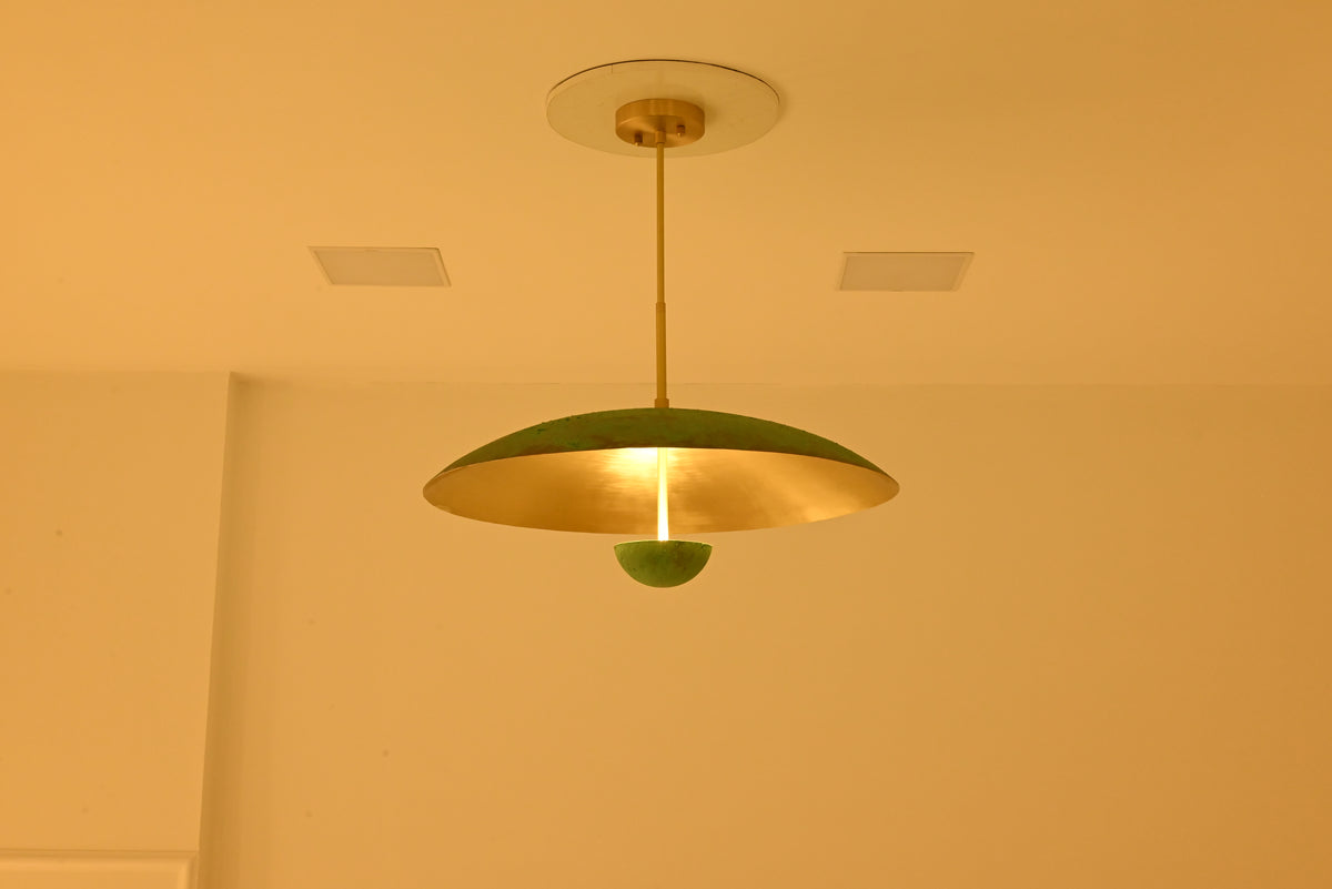 Athens chandelier dimension view showing approximately 24 inch diameter and 26 inch overall height