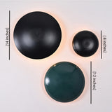 Aurora Layered Bowl Wall Light 3 Piece Set Dimensions 14 Inch 12 Inch 8 Inch Model 32592