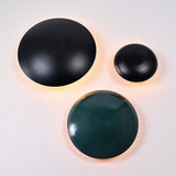 Front View of Aurora Layered Bowl Wall Light 3 Piece Set Model 32592