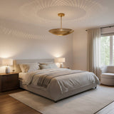 Aurora 6 light perforated bowl chandelier Model 62010 – angled view showing wide sculptural bowl shade