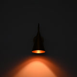 Cone wall sconce creating warm focused glow, ideal for bedside lighting, reading nooks, and cozy interiors