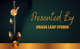 Brass disc chandelier presented by Brass Leaf Studio, custom lighting