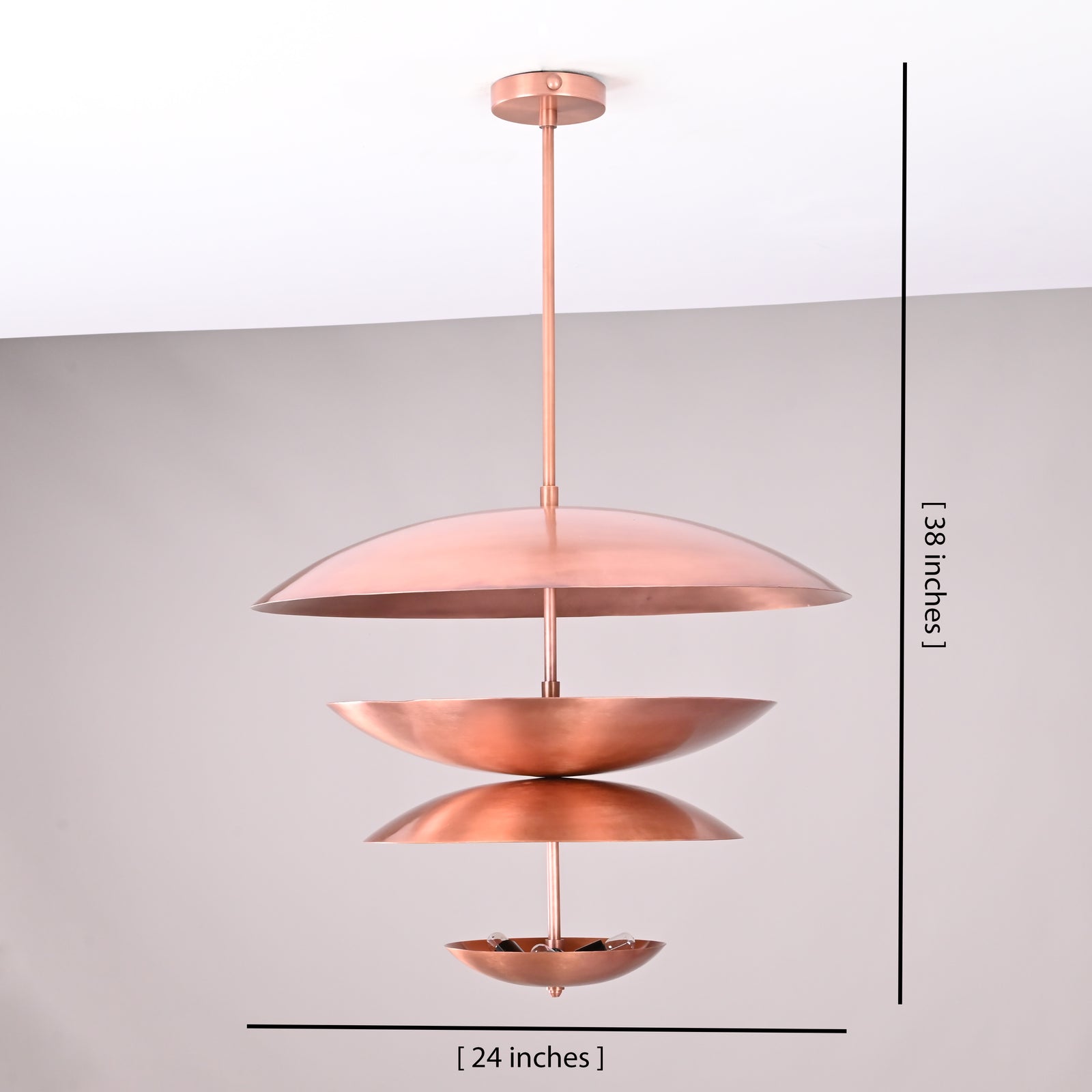 Size guide for Rome Cascade  -  Uplifting Brass Chandelier - 8 Lights - 32492