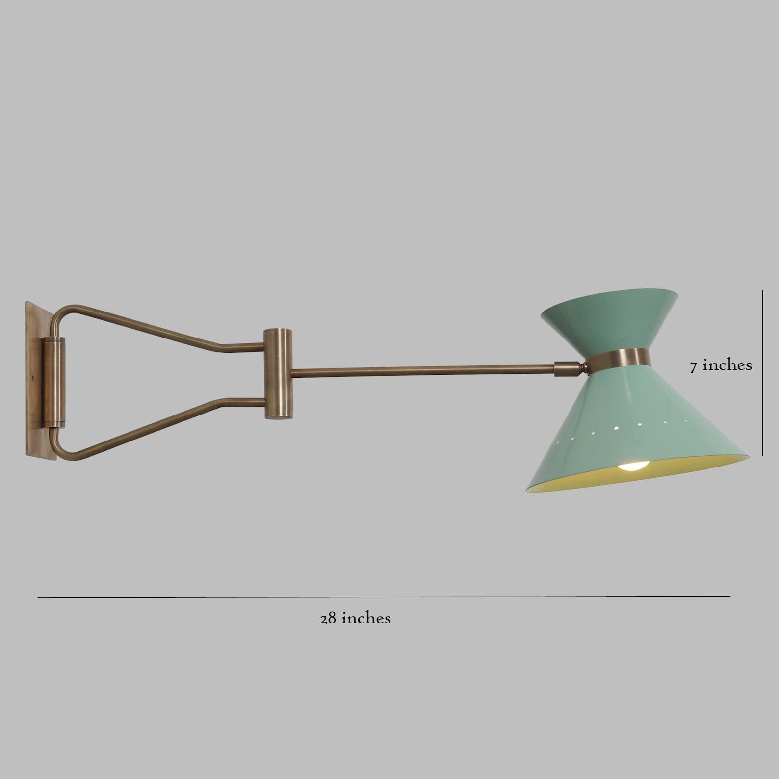 Size guide for Oslo Pivot - Diabolo Mid-century Chandelier - 1 Lights - 62645