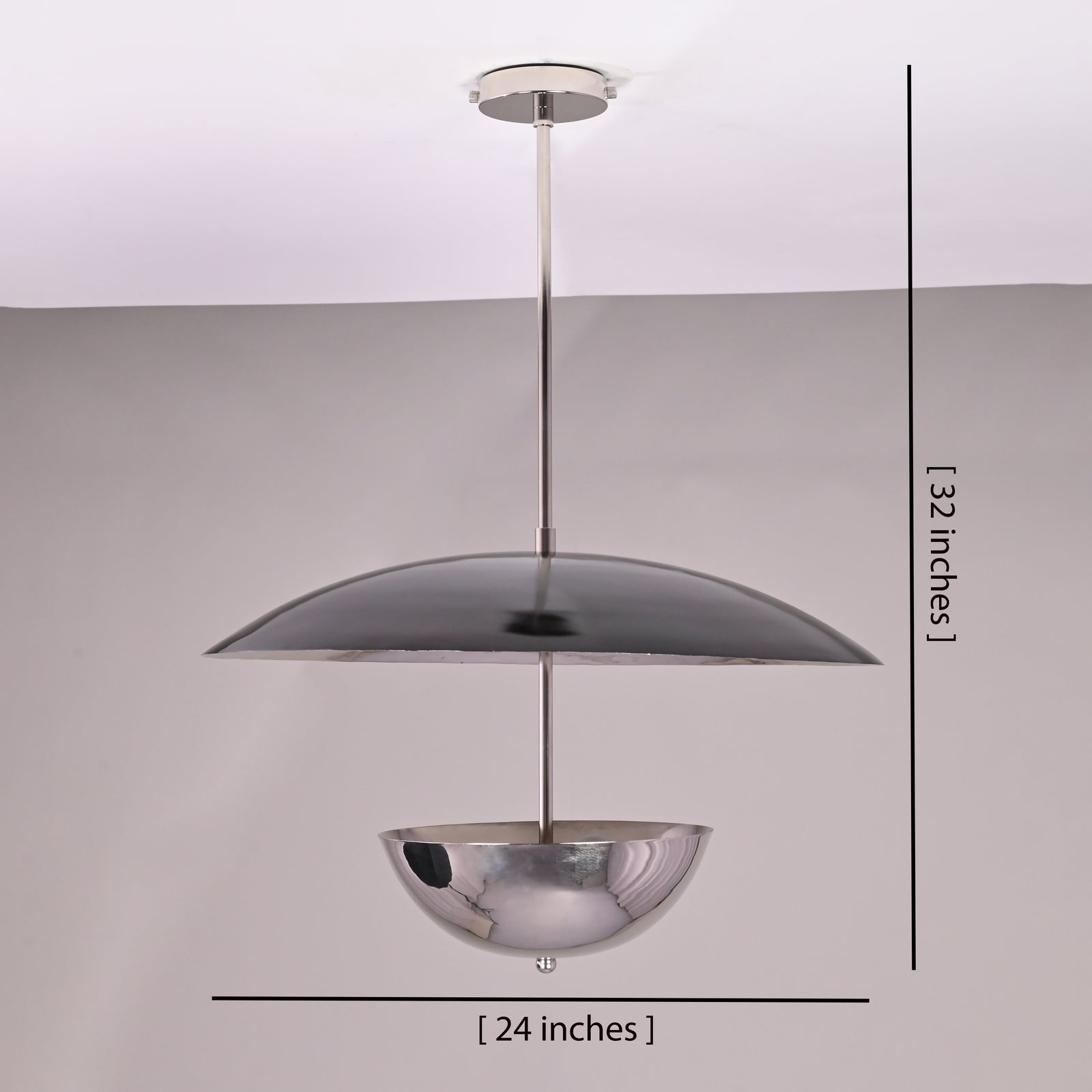 Size guide for Havana Discus  -  Uplifting Mid-century Chandelier - 3 Lights - 32490