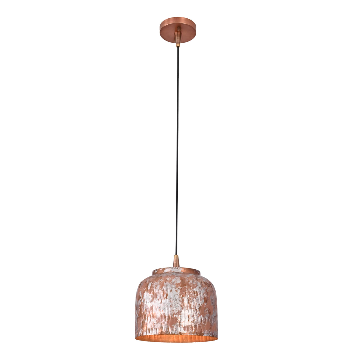 Copper pendant light shown in a warm lifestyle interior, ideal for kitchen islands, breakfast counters, and dining rooms