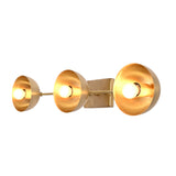 Custom brass wall sconce dimension view showing 29 inch width and 6 inch height for size reference