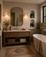 Hardwired set of two wall sconces with elegant shade design for bedroom, bathroom, hallway, and living room walls