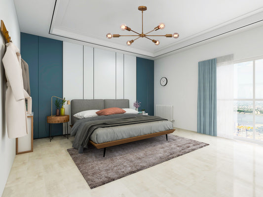 Industrial Brass Made, Brass Pendant Ceiling Lamp, 6-Light Chandelier, Premium Quality Lamp for Bedroom Living Kitchen Office, Modern 6-arm Minimalist Design