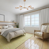 Minimalist 8-Light Copper Sputnik Chandelier – Mid-Century Modern Industrial Pendant Ceiling Fixture with Exposed Bulbs - 32148