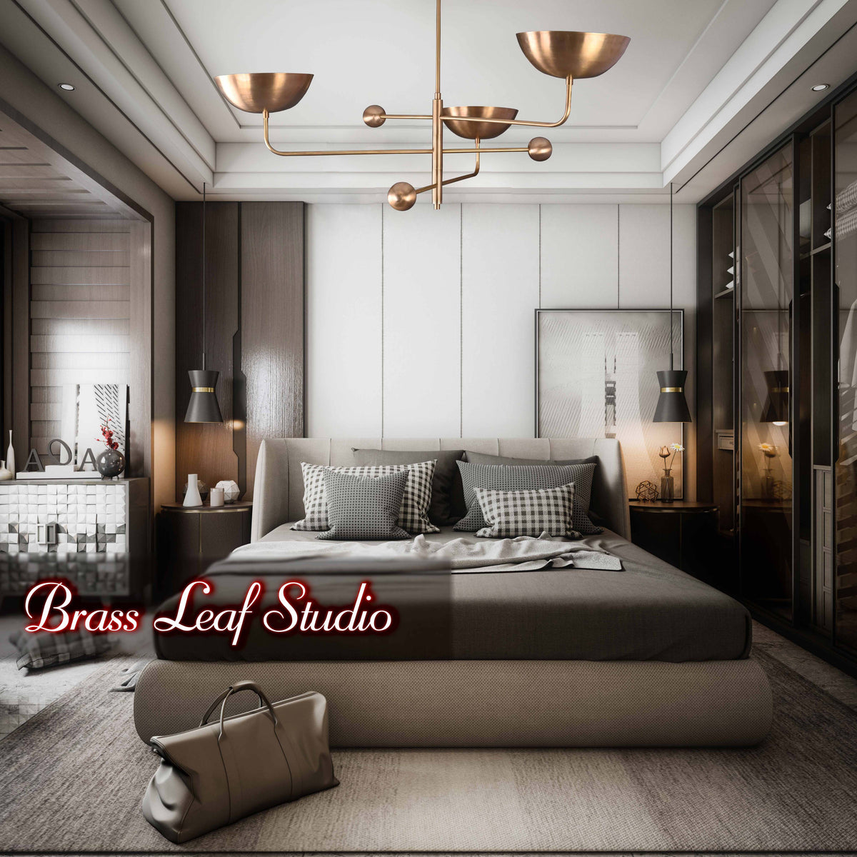 Modern Customizable Chandelier | Ceiling Light Fixture | Uplifting Illumination |  Components | Custom Finish Available - 32248