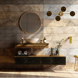 Mid-Century Modern 4-Light Wall Sconce | Customizable Brass Fixture with Flared Dish Shades for Home - 32569