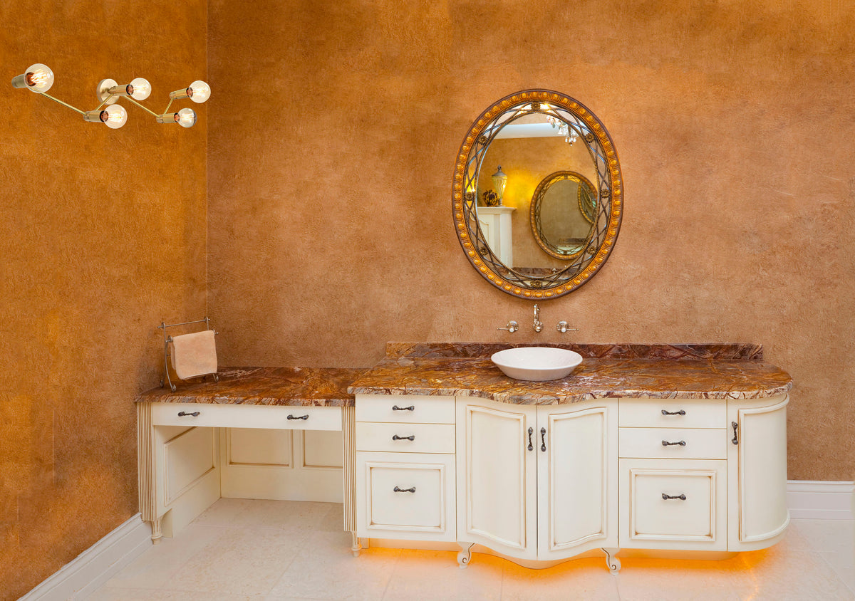 Mid-Century Modern Brass Wall Sconce | Customizable 5-Light Fixture for Living or Dining Room Décor - 32543