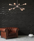 8 Arm Brass Sputnik Chandelier 30