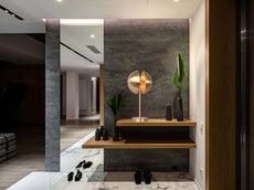 Modern Brass Table Lamp – Custom Mid-Century Inspired Sculptural Desk Light | , Handmade - 32340