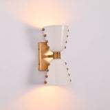 Luma Diabolo wall sconce dimension view showing 11 inch height and 6 inch width
