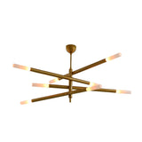 Marbella solid brass chandelier with customizable drop length for standard or high ceiling installations