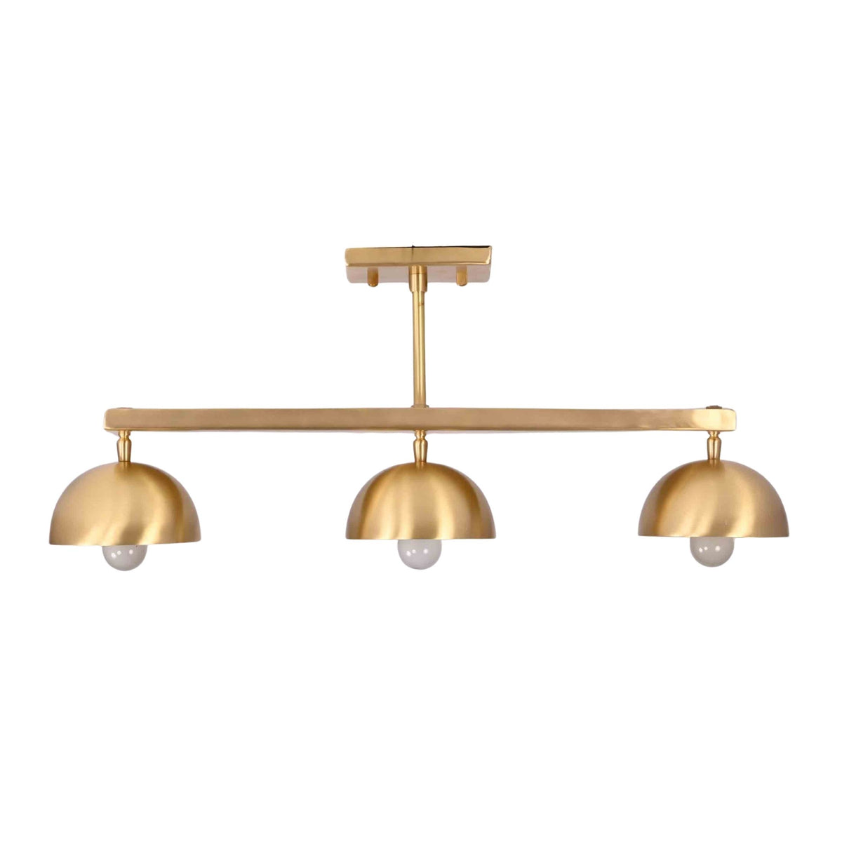 Mid century 3-light ceiling lamp with warm glow, ideal for dining tables, hallways, bedrooms, and cafés