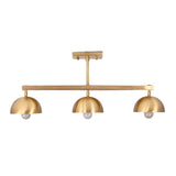 Mid century 3-light ceiling lamp with warm glow, ideal for dining tables, hallways, bedrooms, and cafés