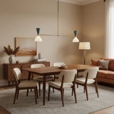 Milan Double Cone Linear Chandelier 4 Light 48 Inch with blue and white shades – Model 62040