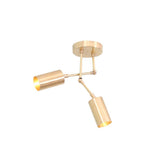 Milan double cylinder ceiling light featuring articulated arms and directional shades, angled view, Model 62008