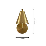 Milan scalloped cone wall sconce dimensions showing 10 inch height and 5 inch width – Model 32756