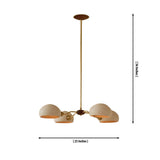 Milan Sculptural Dome Chandelier – 4 Light – 25 Inch – Model 33169 dimensions, 25 inch width and 36 inch height.