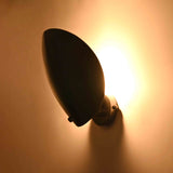 Modern black wall light with warm ambient glow for bedroom, hallway, living room, and entryway walls