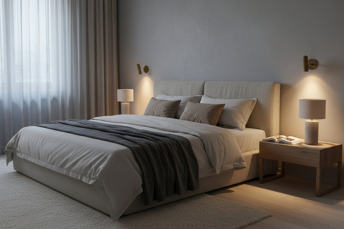 Modern cylindrical brass wall light by Brass Leaf Studio with clean minimalist design and warm illumination