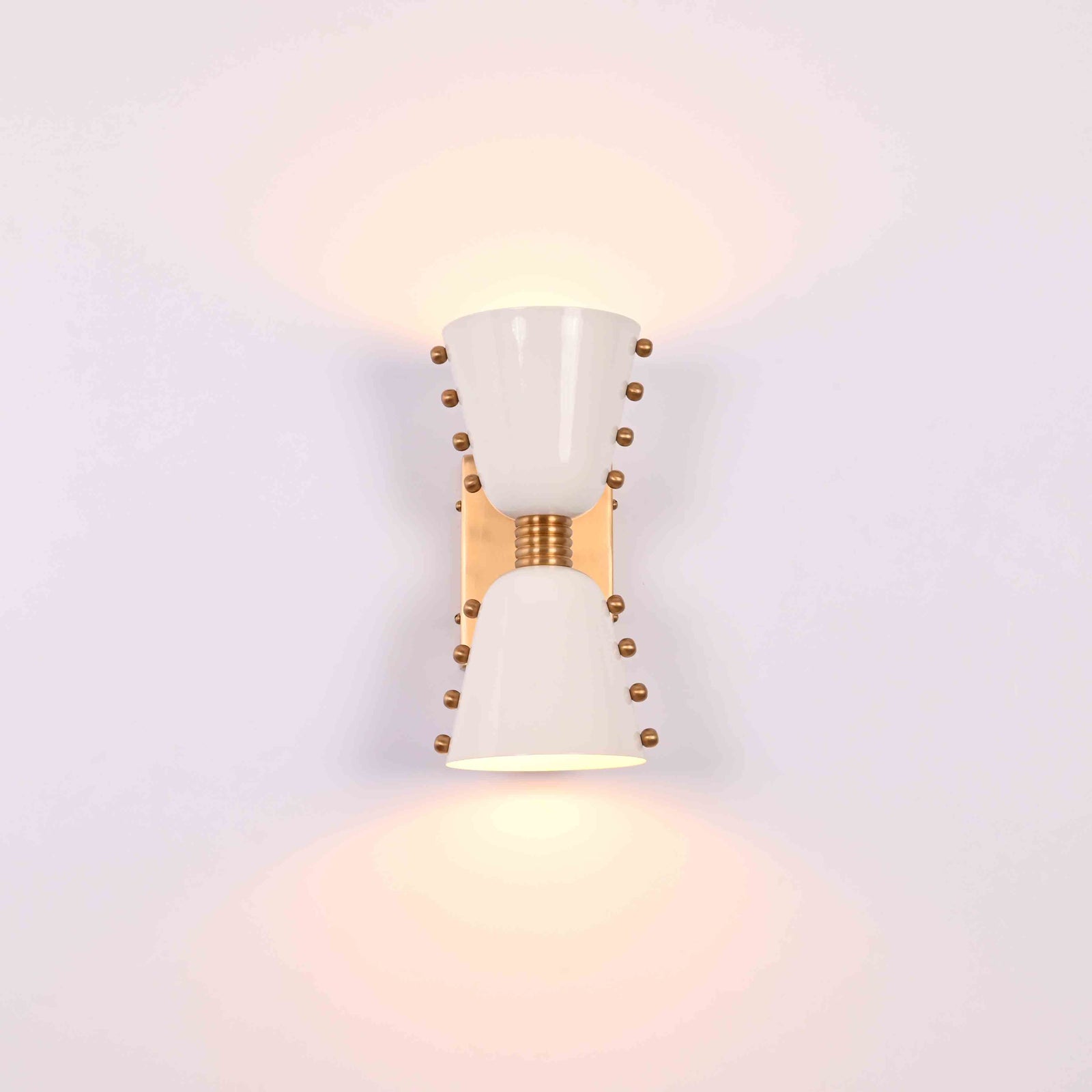 Size guide for Luma Diabolo 2-Light Wall Sconce – Solid Brass Up Down Fixture – Model 32932