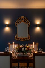 Munich brass wall light dimension view showing 11 inch height and 5 inch width for accurate size reference
